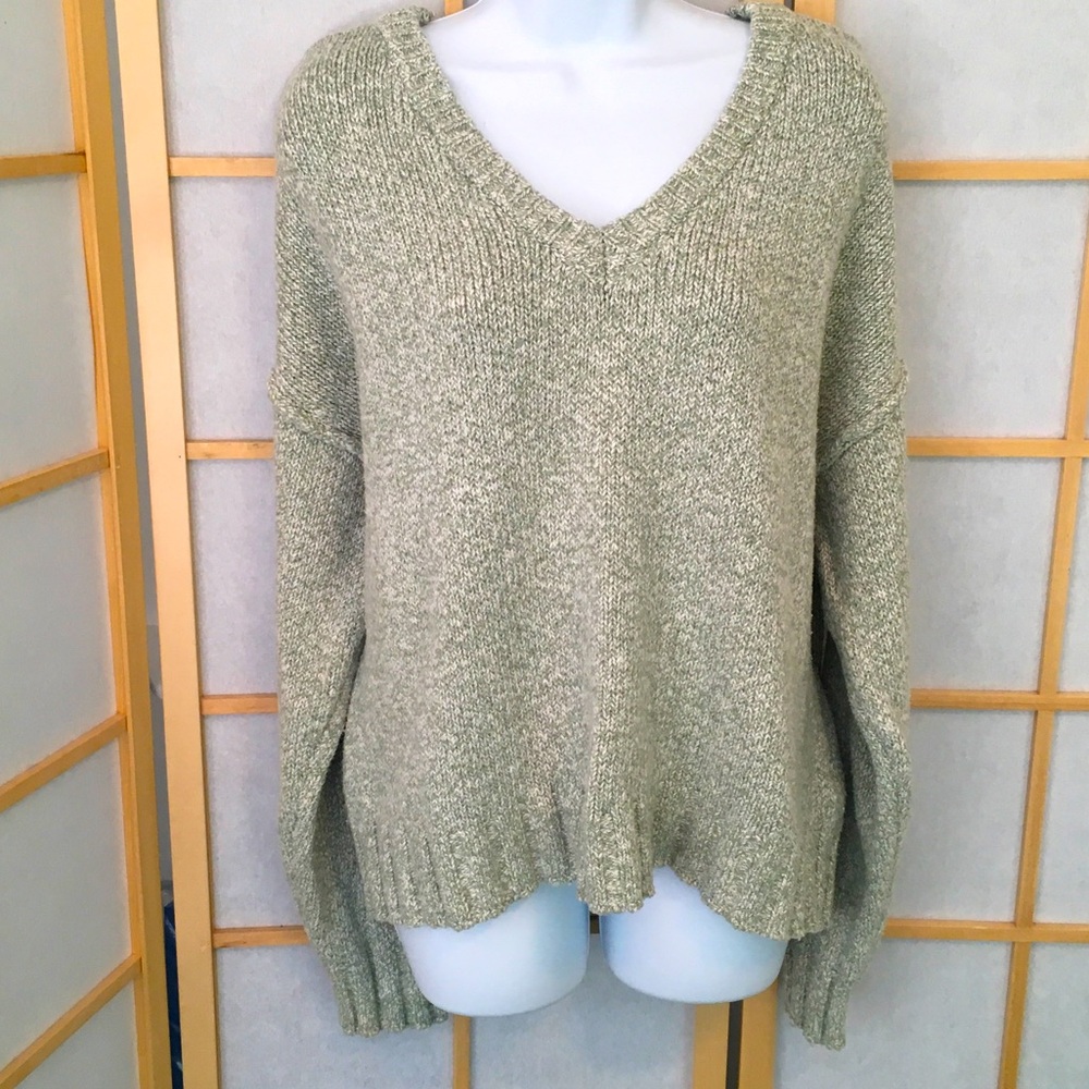 Lucky Brand Slouchy Cotton Blend Sweater L